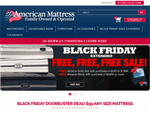 Tablet Screenshot of americanmattress.com